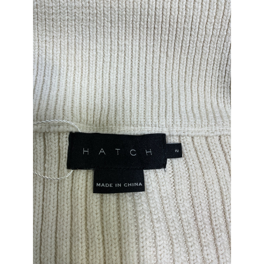 Hatch 'The Delphine' Cream Cotton Pointelle Skirt Size 2