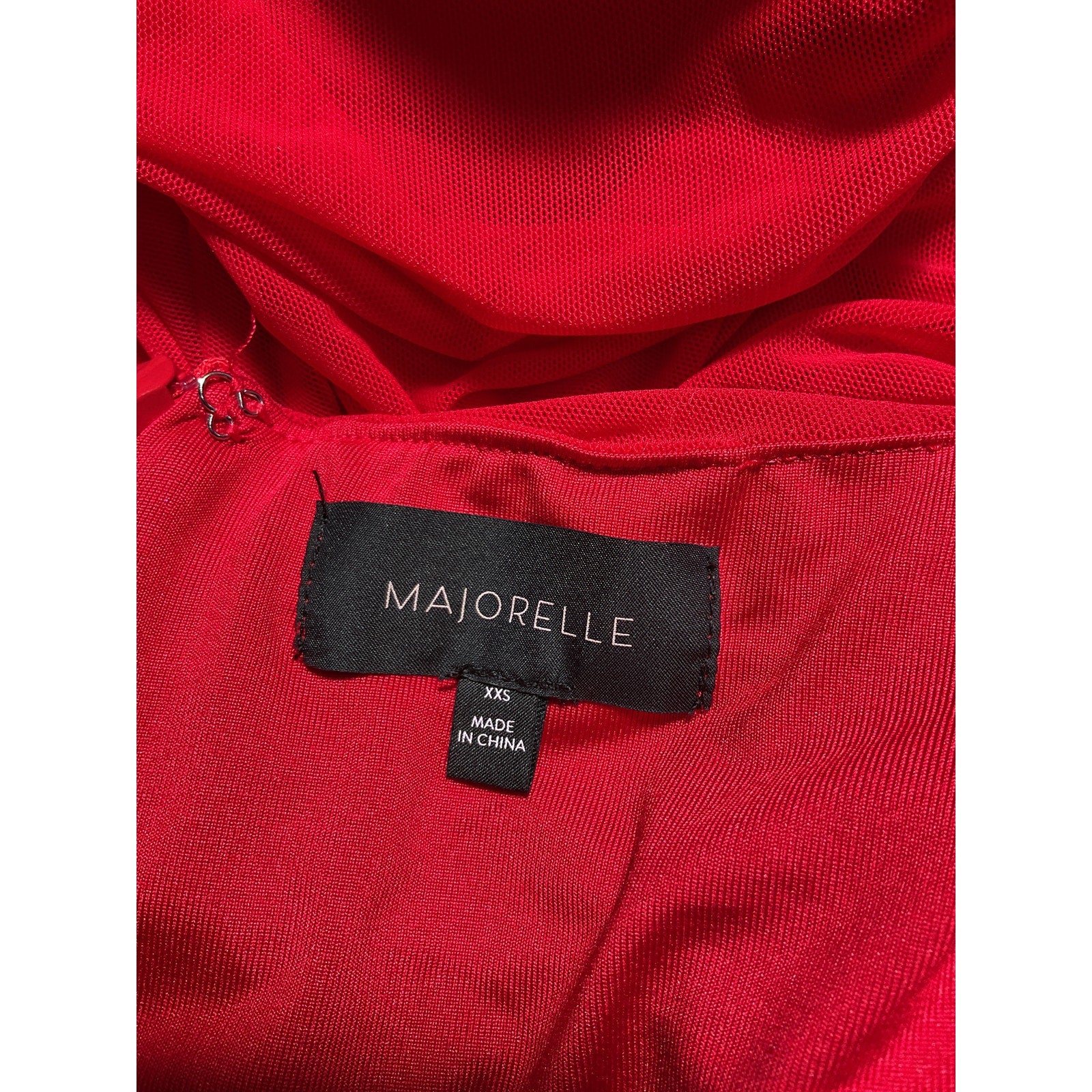 Majorelle 'Yesenia' Red Cut Out Floral Accents Mini Dress Size XXS