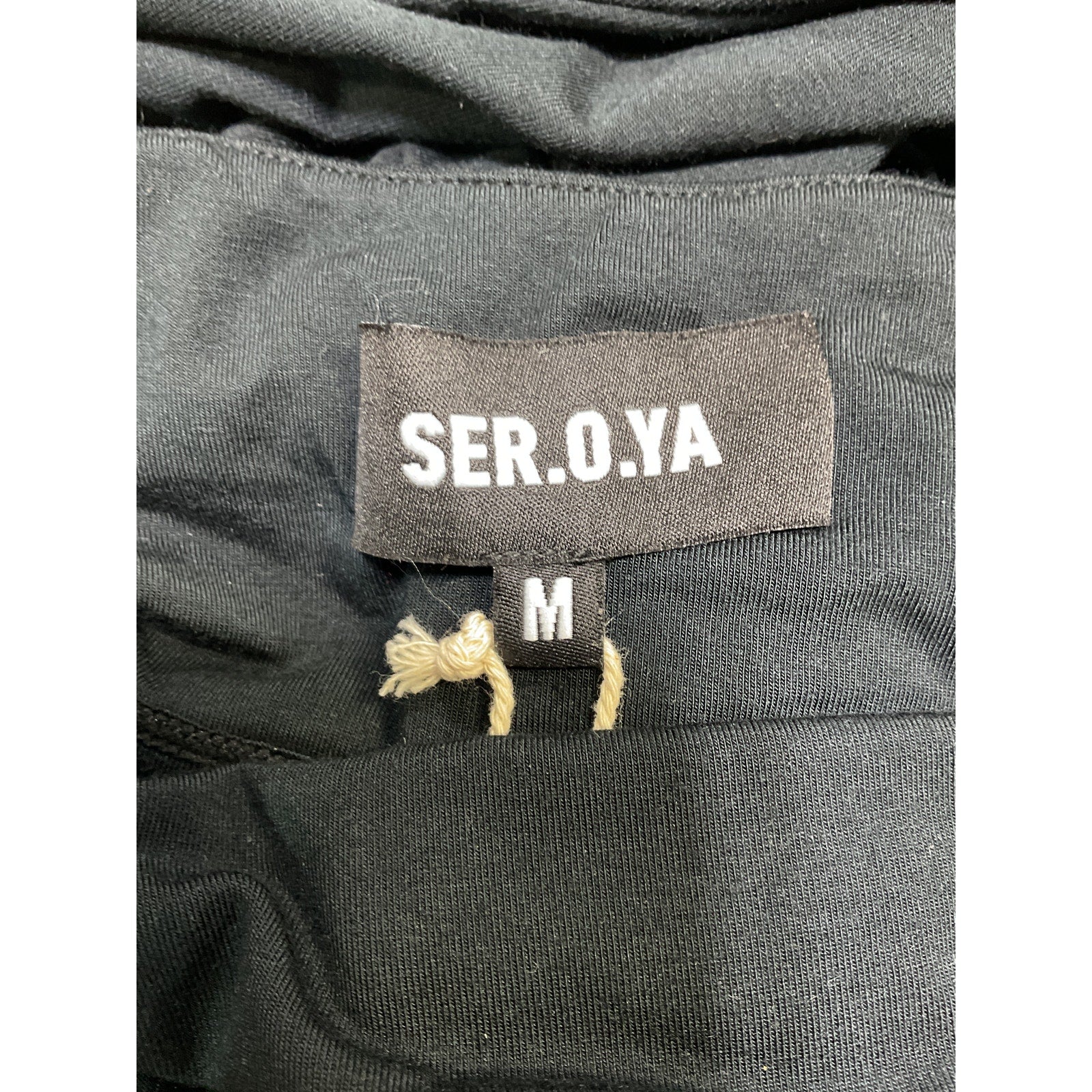 Ser.O.Ya 'Sierra' Black Spandex Top Size M