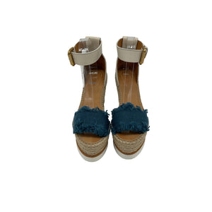 See By Chloé 'Glyn' Denim Espadrilles Size 37