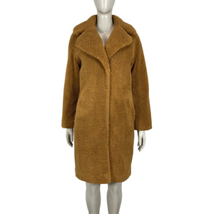 Stand Studio Plush Beige Anika Coat Size EU 34/US 2