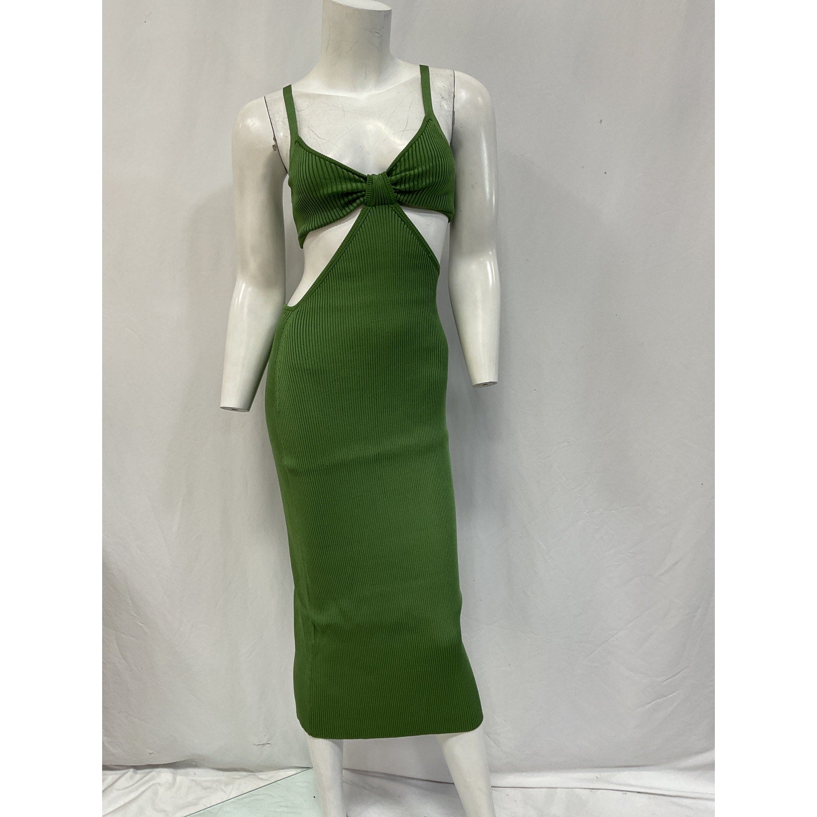 Cult Gaia 'Serita' Green Back Cut Out Dress Size XS