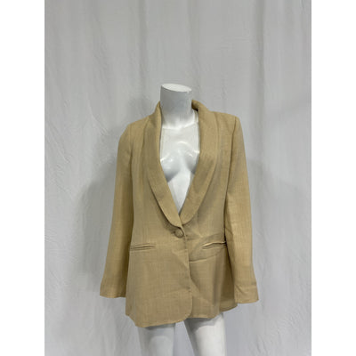 Sézane 'Gina' Beige Viscose Jacket Size 36