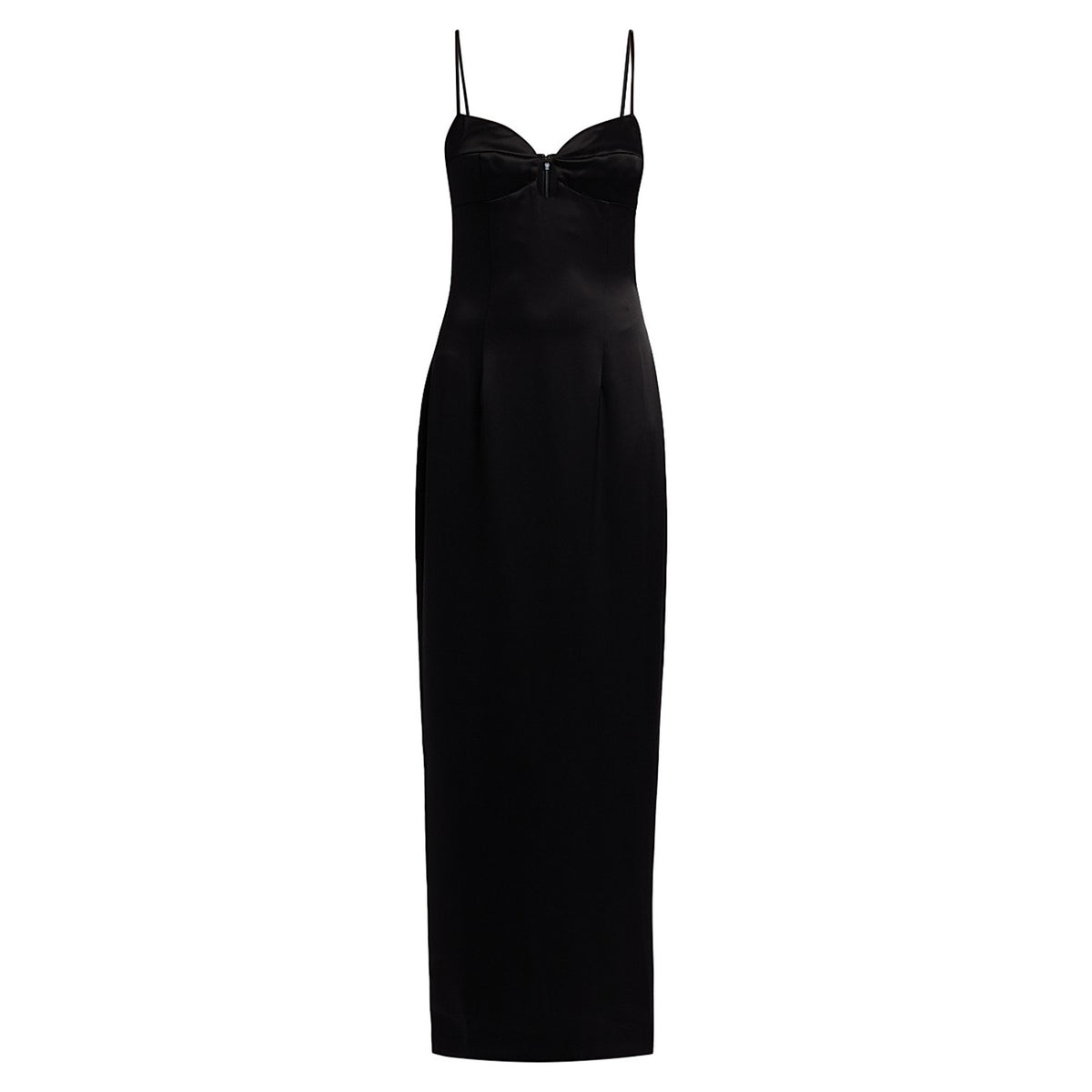 Reformation Satin Black Sathia Maxi Dress Size 4