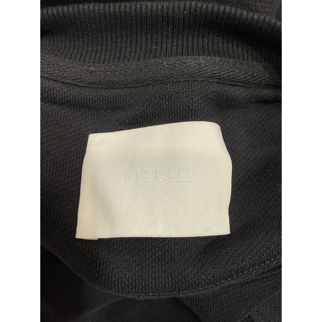Dion Lee Garter Detail Black Crewneck Sweatshirt Size 2