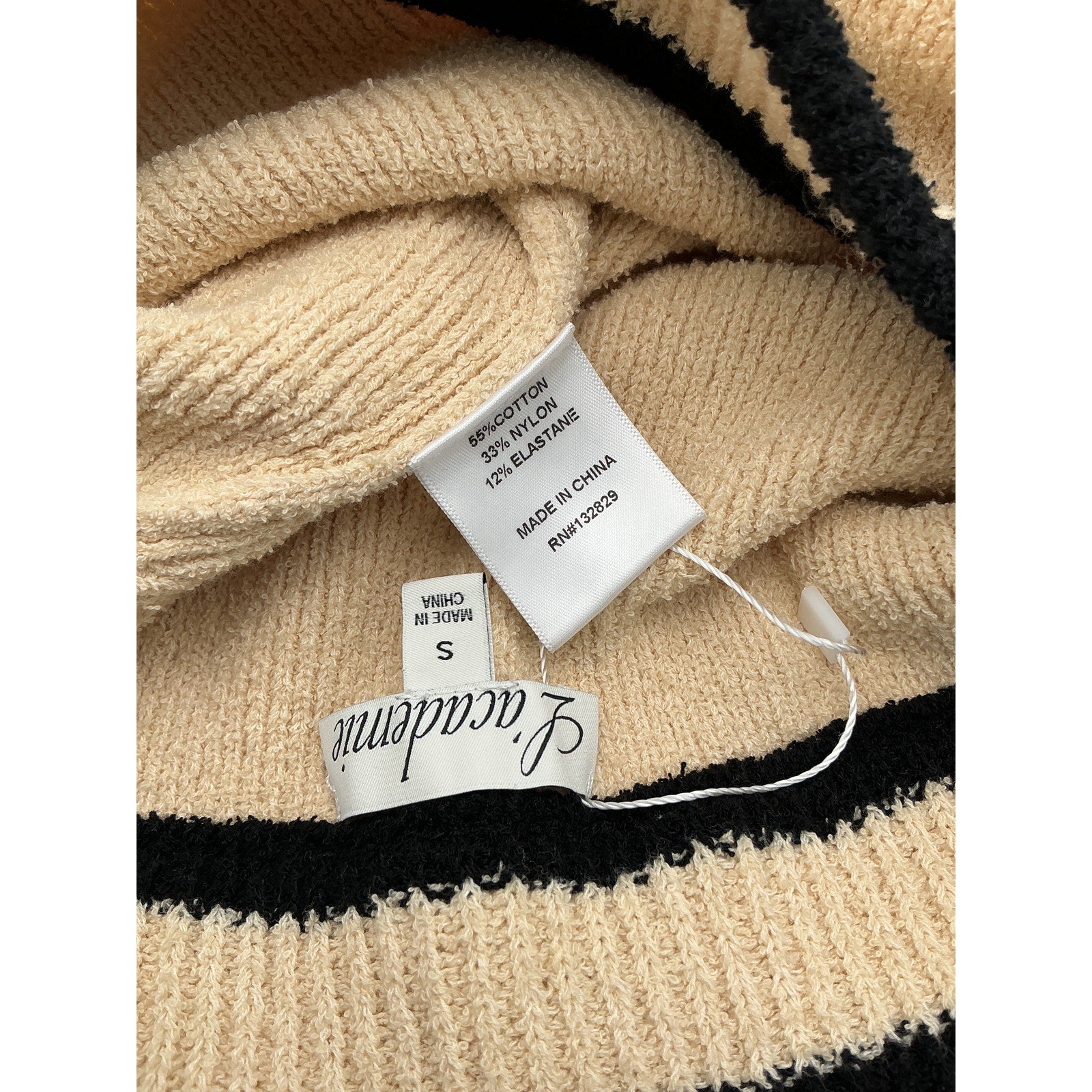 L'Academie 'By Marianna' Beige Cotton Elektra Mini Skirt Size S