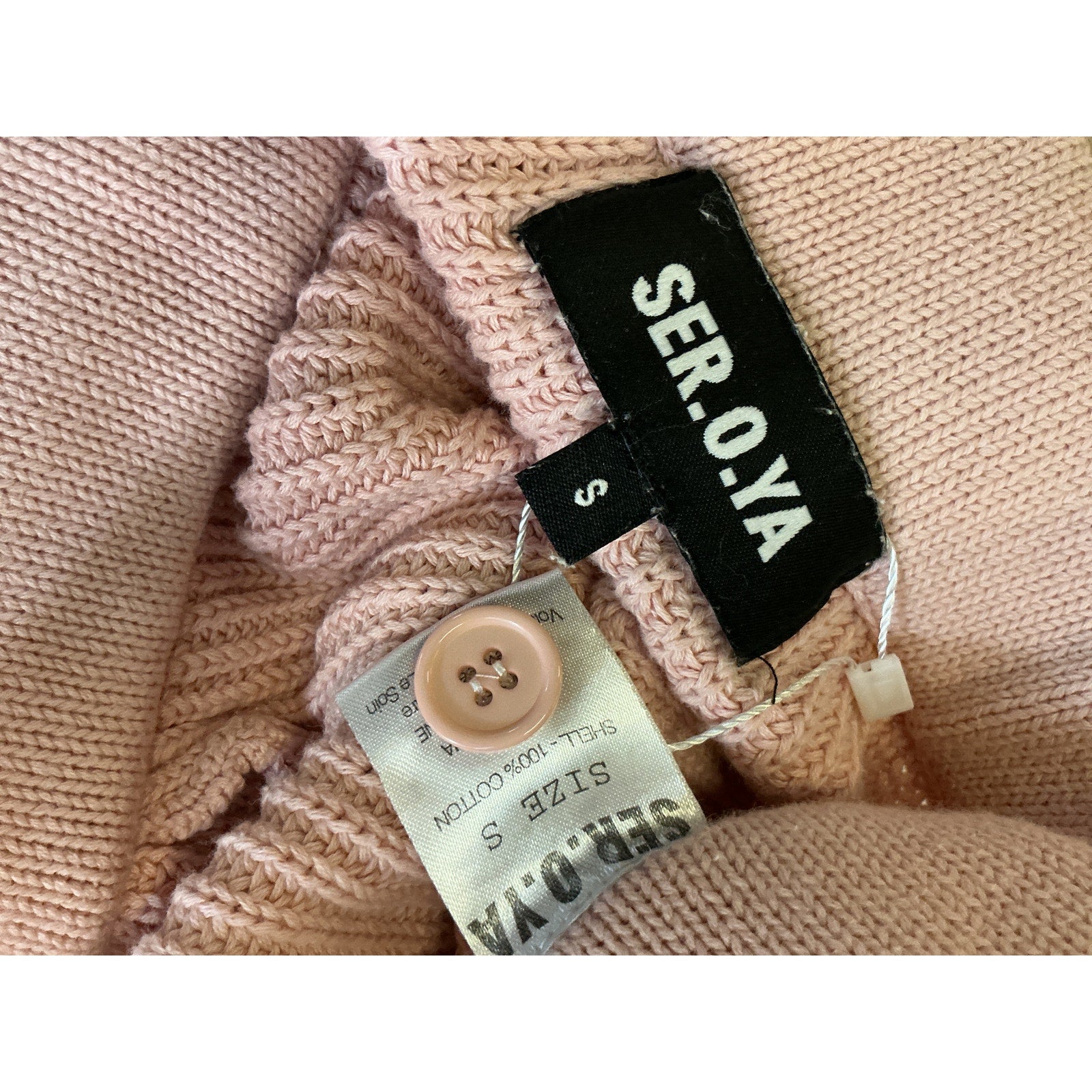Ser.O.Ya 'Uma' Pink Cotton Short Size S