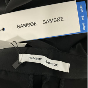 Samsoe Wide-Leg Black Collot Trousers Size S NWT
