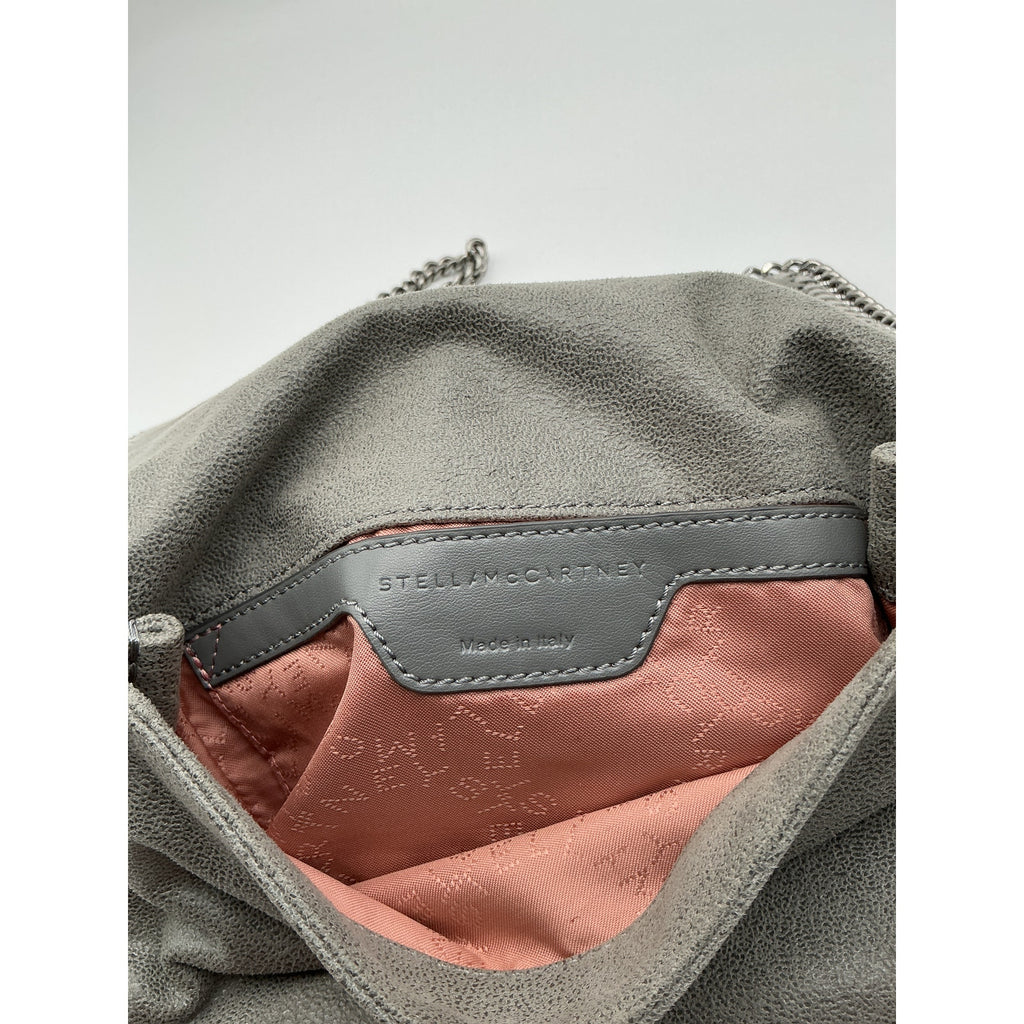Stella Mccartney Grey Mini Falabella Crossbody Bag