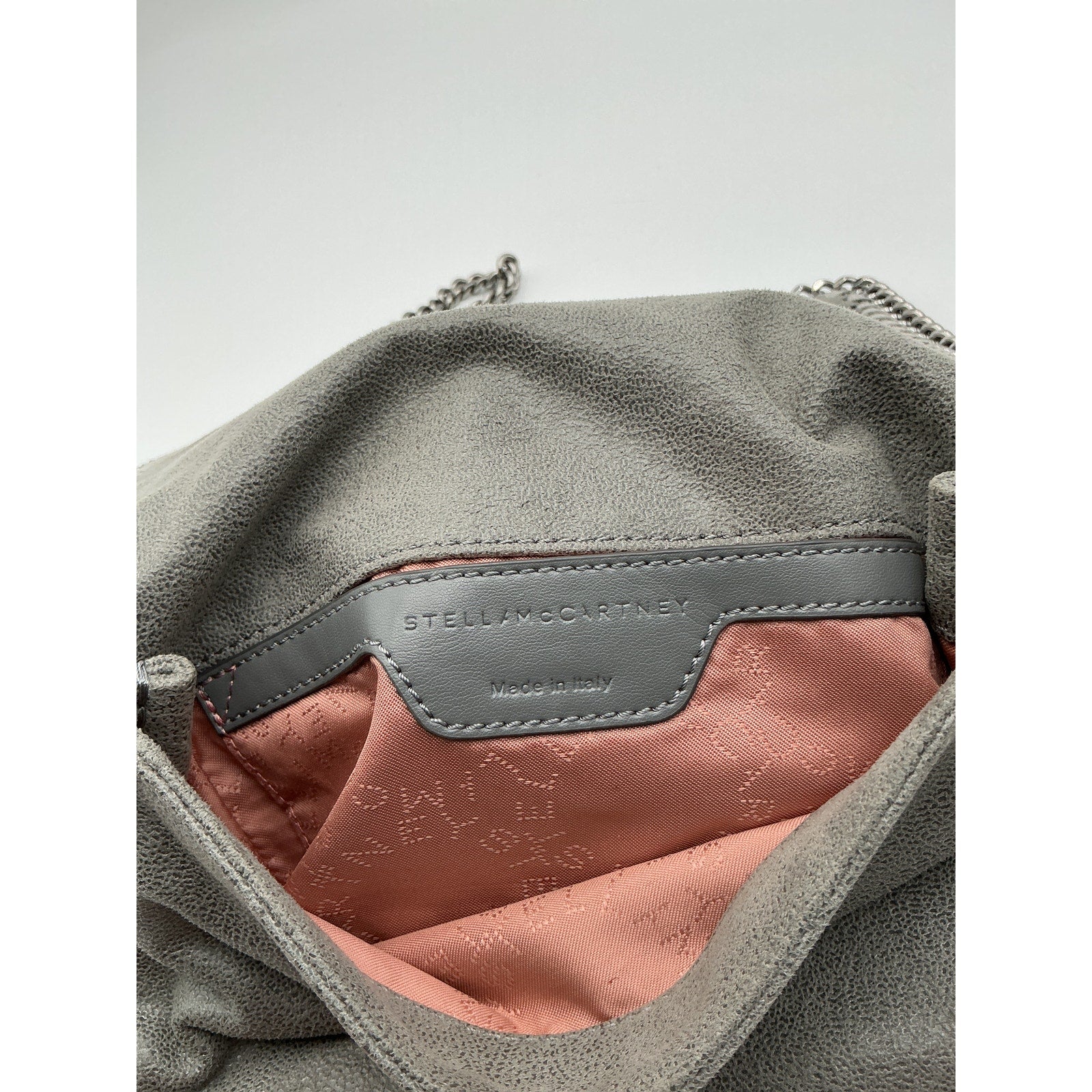 Stella Mccartney Grey Mini Falabella Crossbody Bag