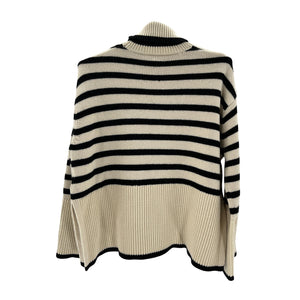 Toteme Chunky Multicolor Signature Stripe Size XXS Wool Blend Sweater