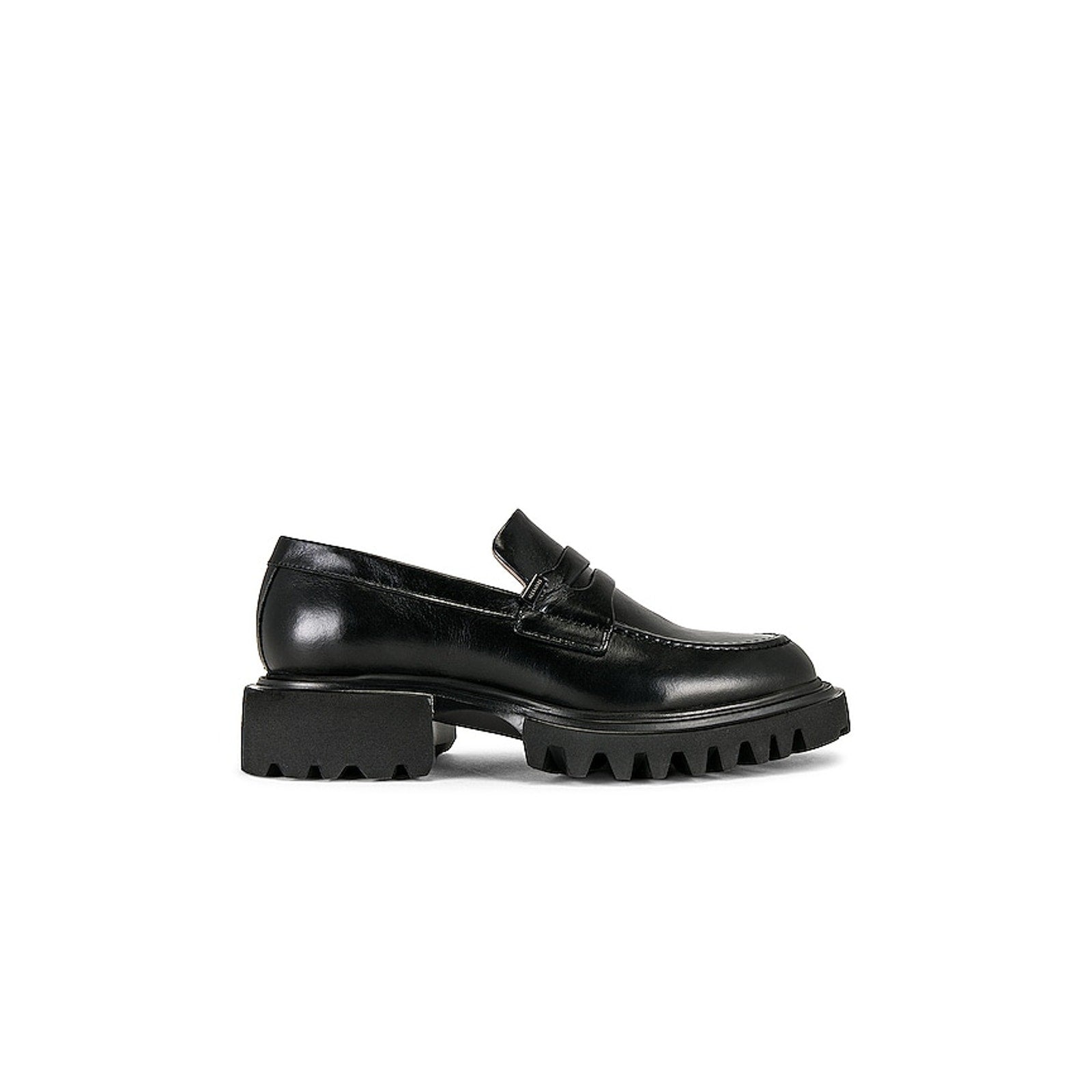 Allsaints 'Lola' Black Leather Loafer Size 6