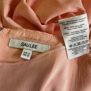 Sau Lee Sequined Ombre Coral Talia Dress Size 2