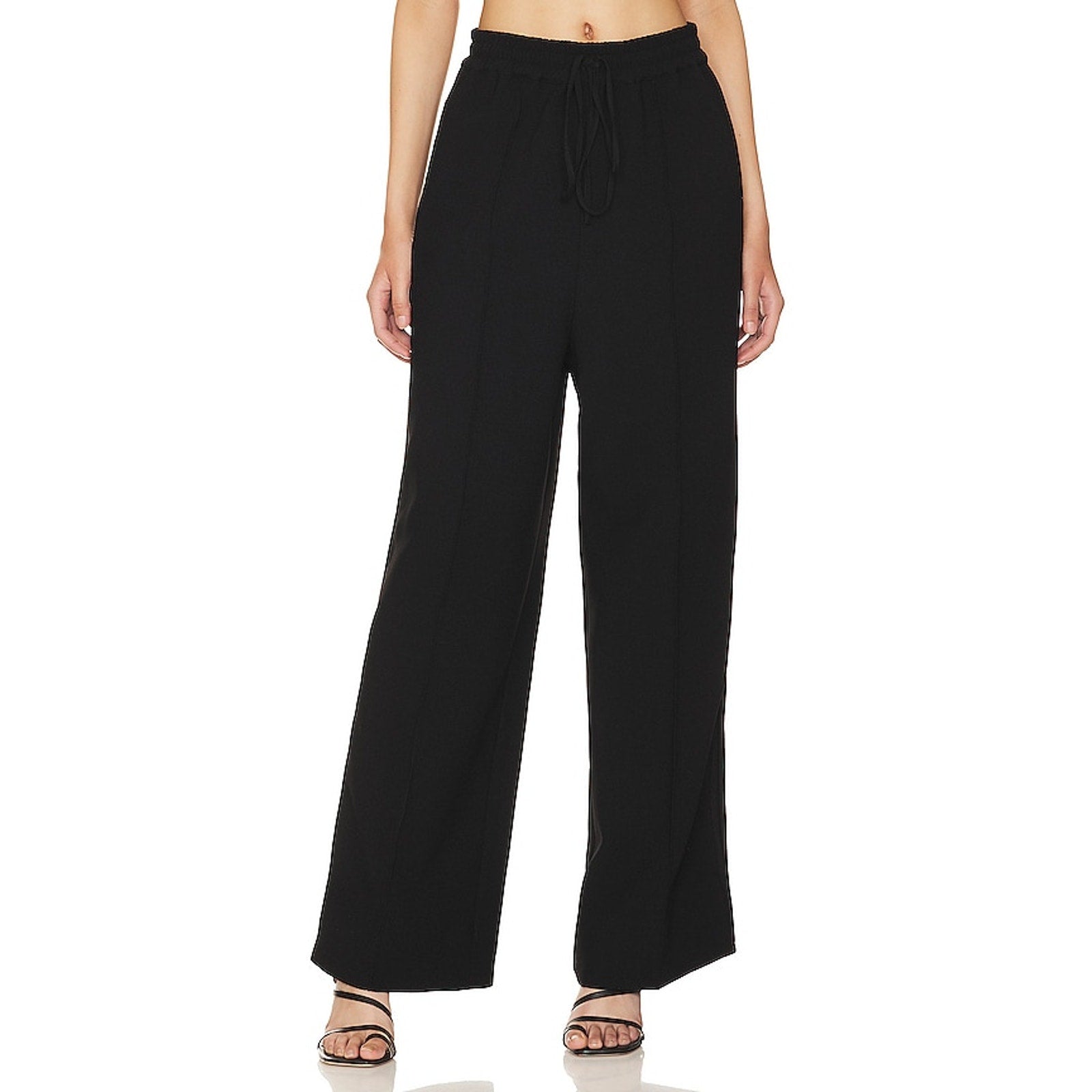 Shona Joy 'Amura' Black Polyester Relaxed Pant Size 2