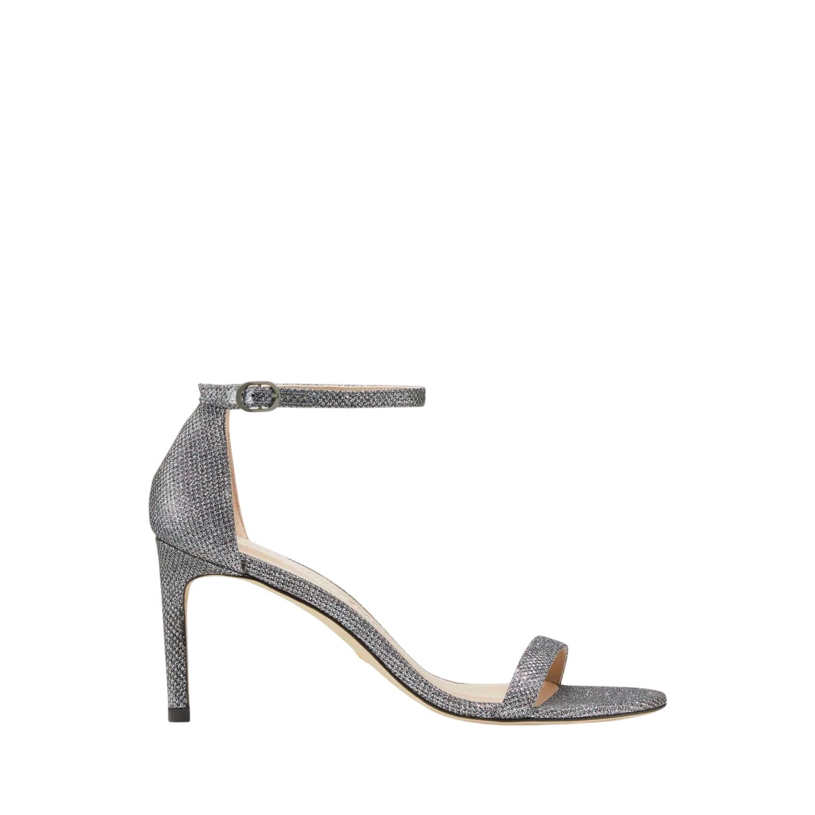 Stuart Weitzman Silver Nunakedstraight Heel Size 9