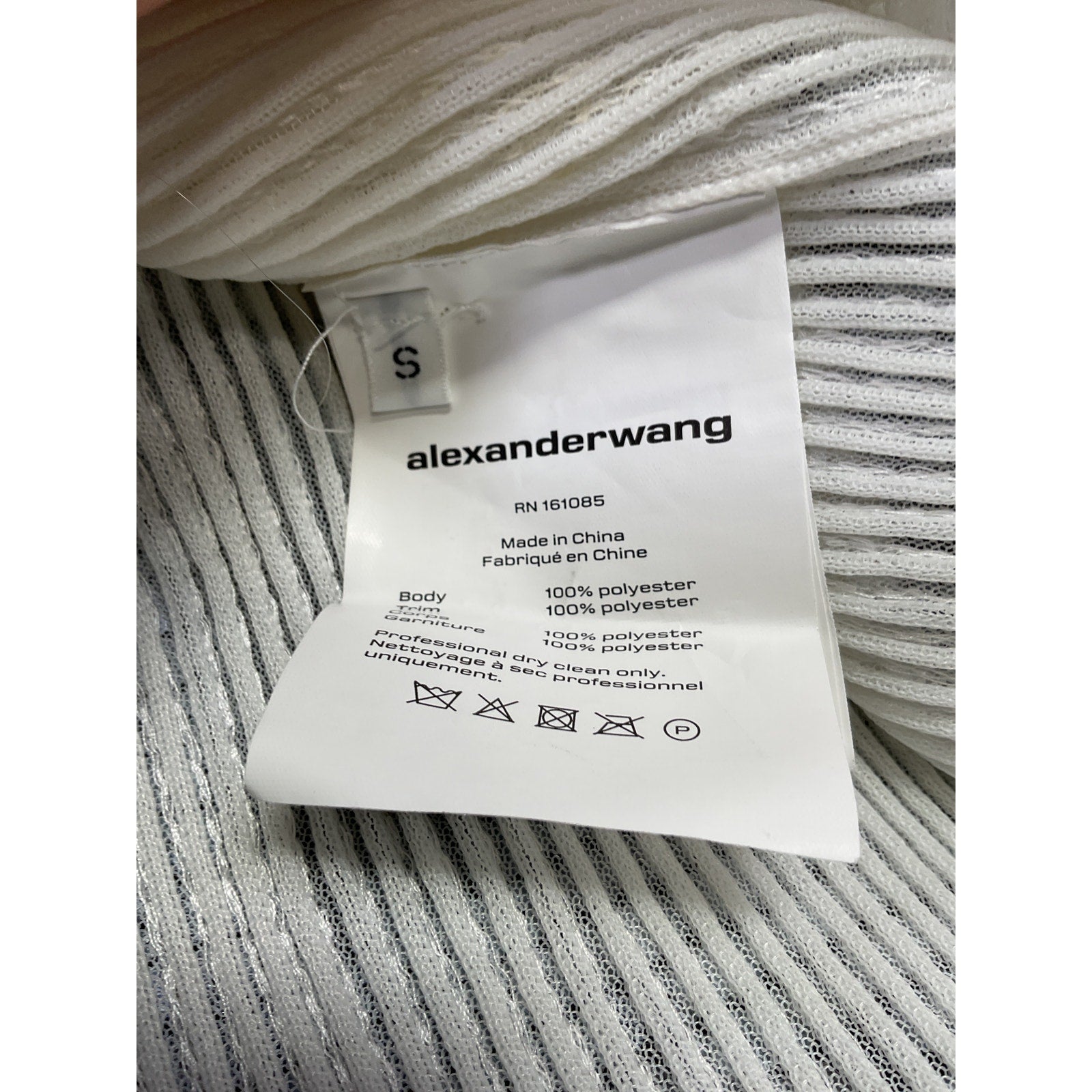 Alexander Wang Ribbed Crewneck Tee Size S