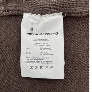 Alexander Wang Bodycon Washed Cola Tank Mini Dress Size S