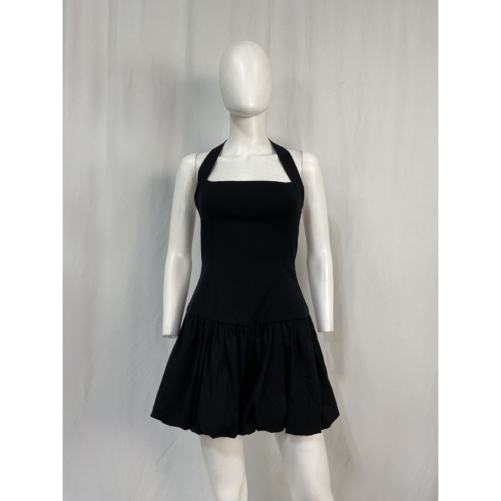 Reformation 'Babette' Black Cotton Dress Size 2