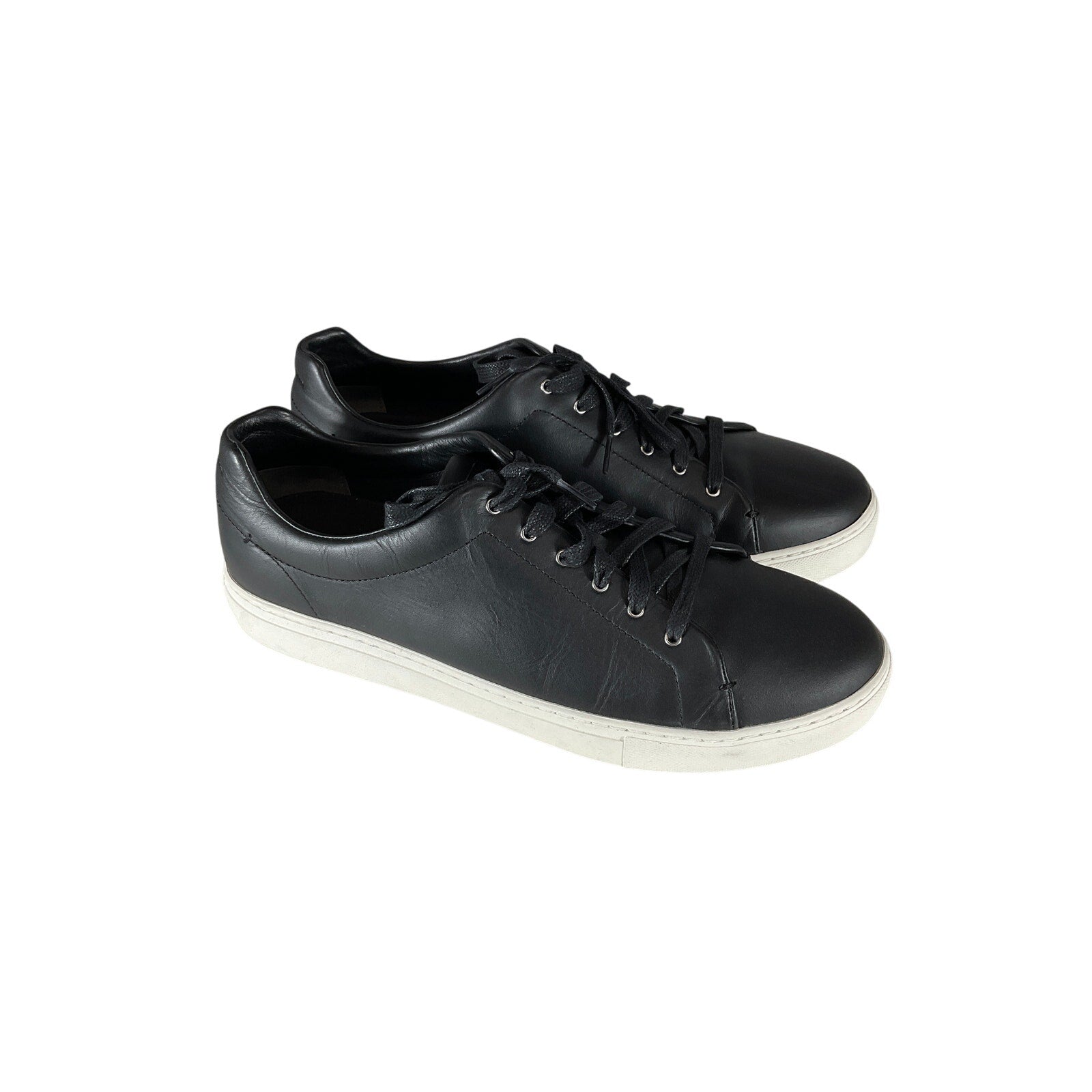 Rag & Bone 'Kent' Black Leather Embossed Two-Tone Sneakers Size 12