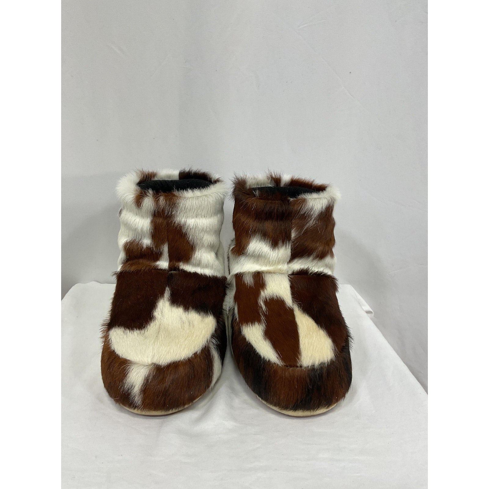 Moon Boot Icon No Lace Brown Rubber Pony Boot Size 9