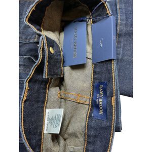 Ramy Brook Chic Dark Wash Bailey Cropped Denim Jeans Size 24 NWT