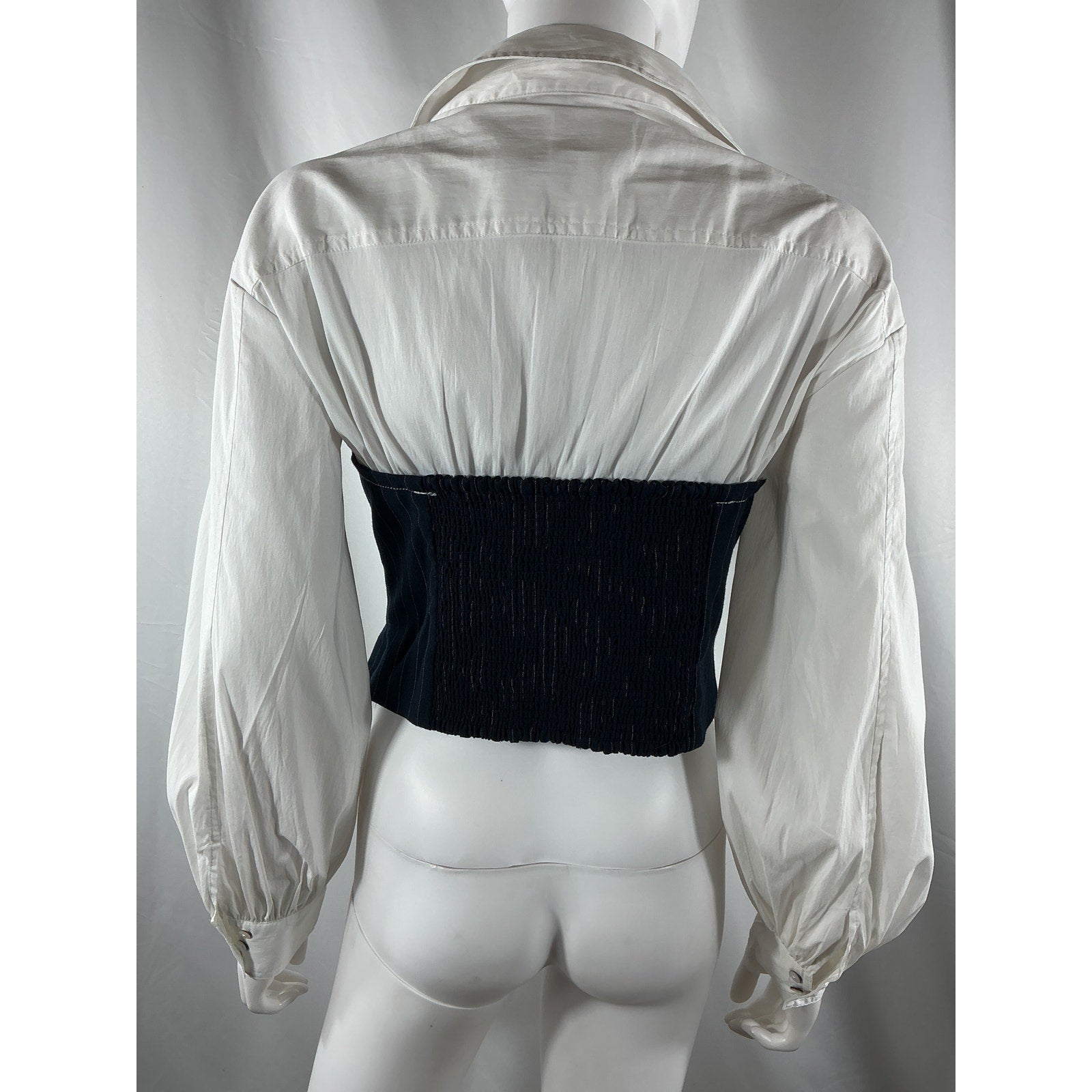 Cinq A Sept 'Levina' White Polyester Top Size M