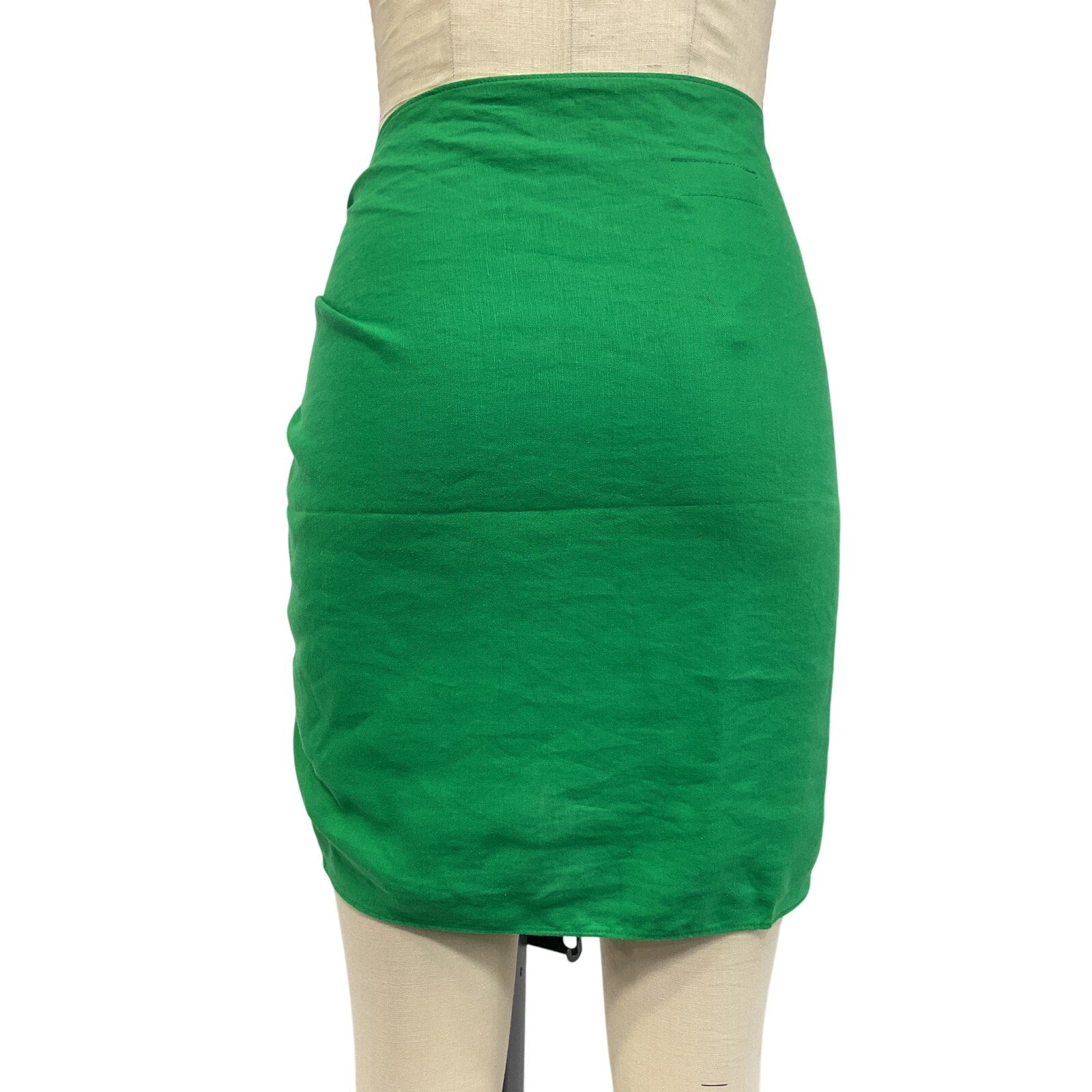 Aexae 'Sarong' Green Linen Skirt Size OS