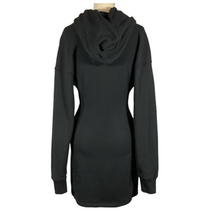 Fleur Du Mal Terry Black Hoodie Dress Size S