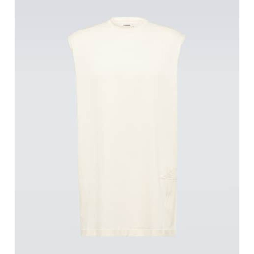 Rick Owens 'Tarp' White Cotton Jersey T-Shirt Size L - NWT