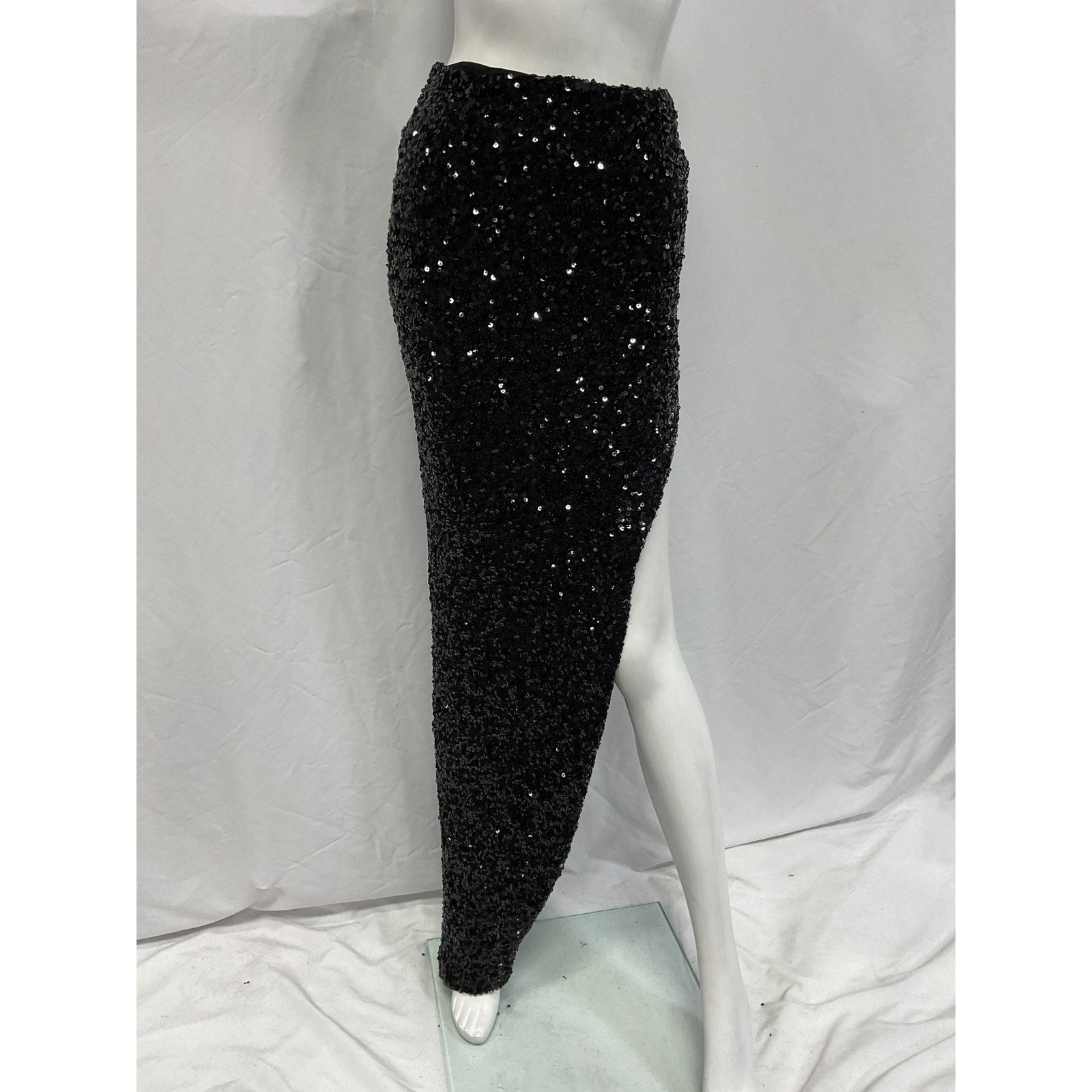 Nookie 'Smoke Show' Black Sequin Embellished Skirt Size S