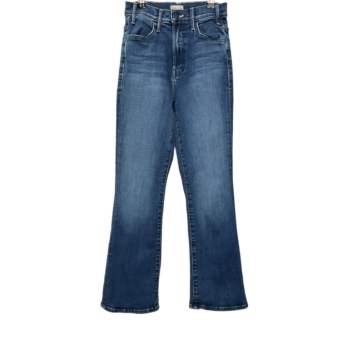 Mother Classic Blue Lil Hustler Ankle Fray Denim Jeans Size 23