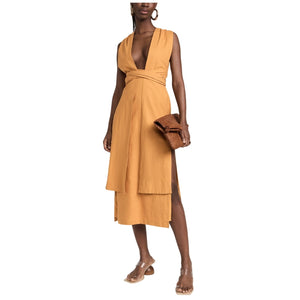 Andrea Iyamah Striking Gold Zado Gown Size XS NWT