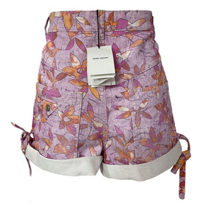 Isabel Marant Floral Pink Naesqui Shorts Size 38 EU / US 6 NWT