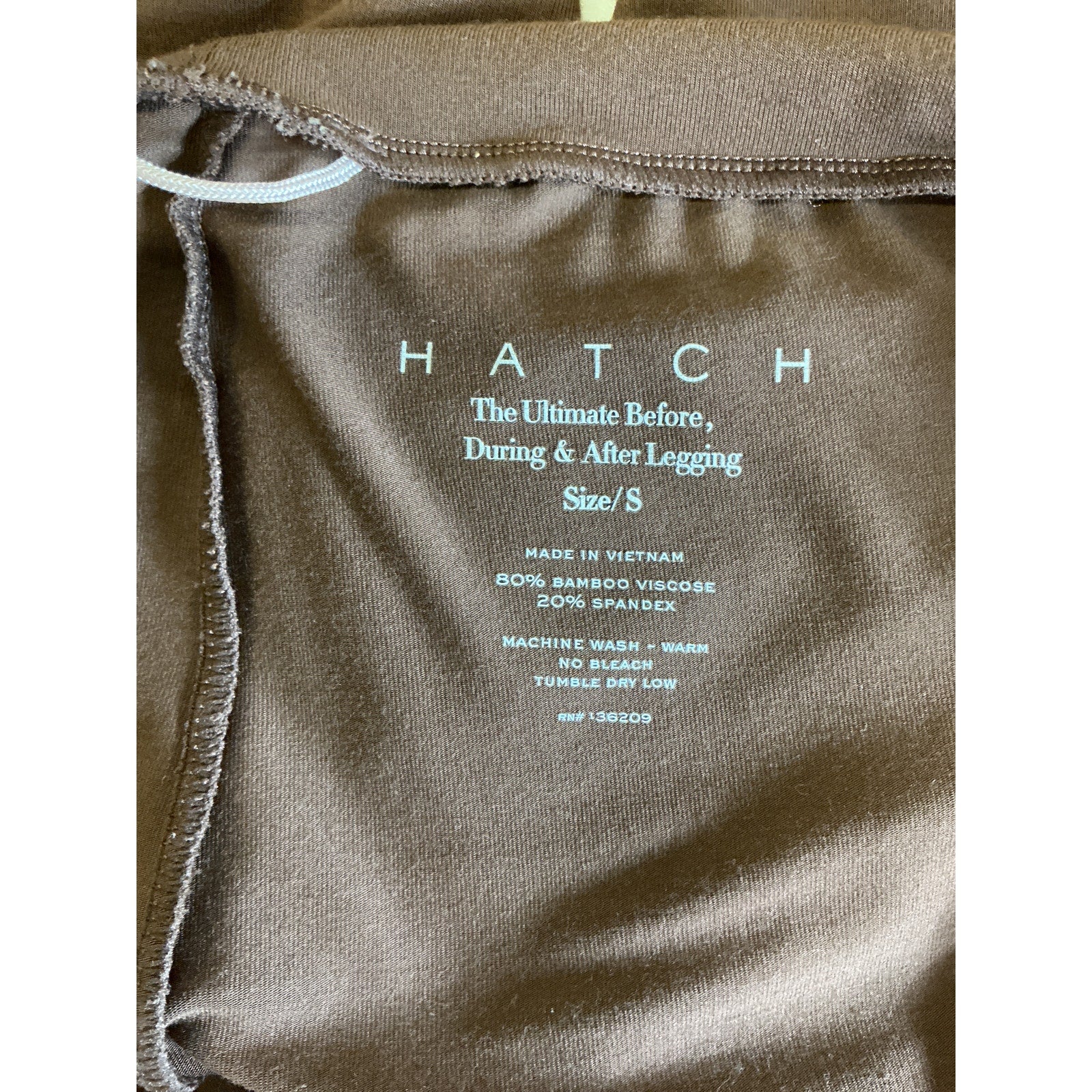 Hatch Brown Bamboo The Ultimate Before, During & After Legging Size S