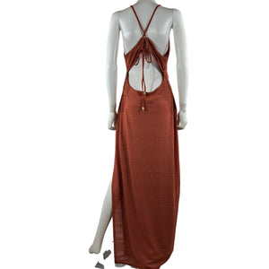 Tularosa Crochet Terracotta Nora Maxi Dress Size XL