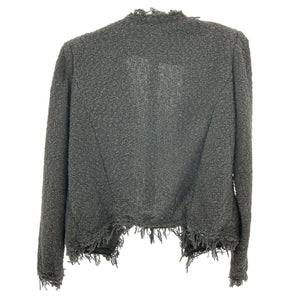 Iro Textured Black Shavani Jacket Size 38