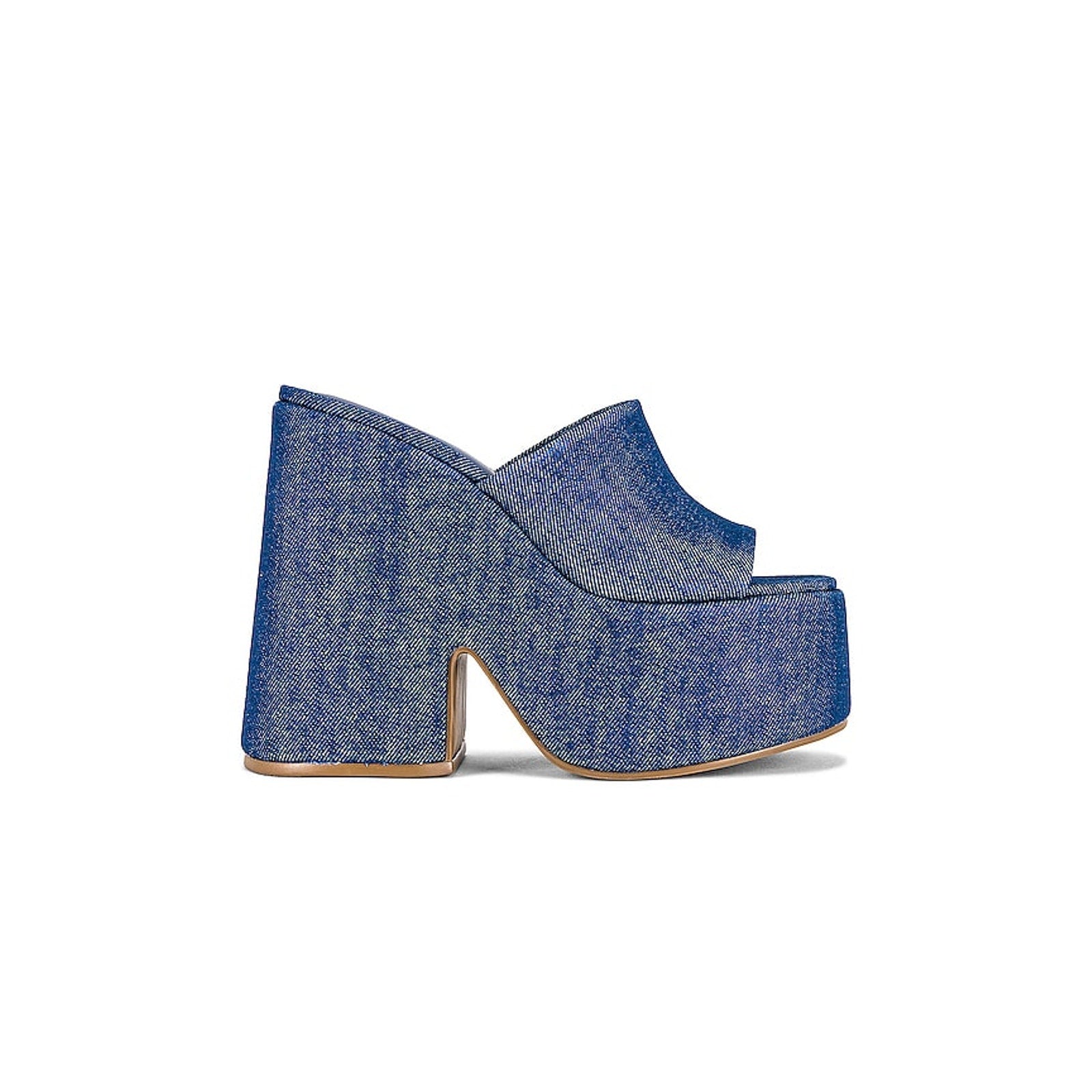 Larroude 'Wanda' Blue Denim Mule Size 8.5
