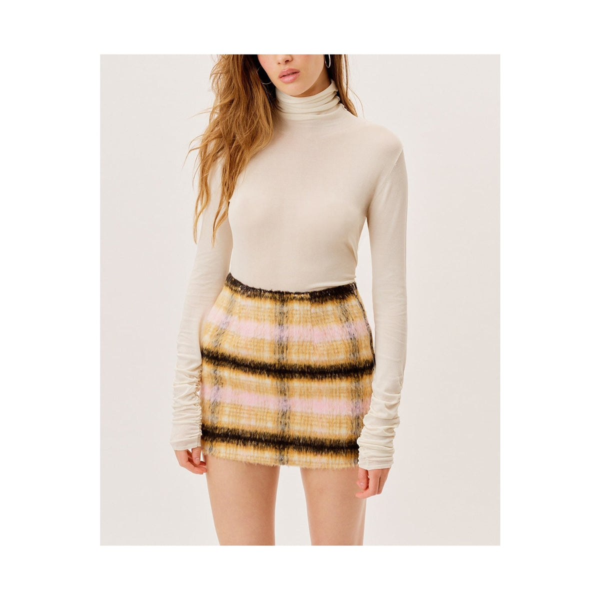 For Love & Lemons 'Rachel' Beige Mini Skirt Size S