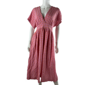 Hatch Textured Sunrise Gingham Carolina Dress Size 2
