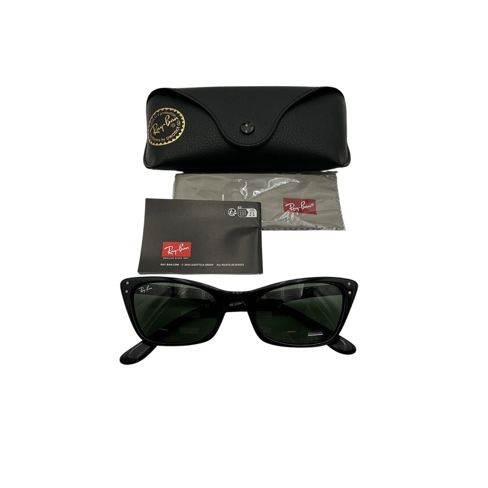 Ray-Ban 'Lady' Black Acetate Sunglasses Size OS