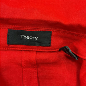 Theory Tailored Red Piazza Blazer Size 00