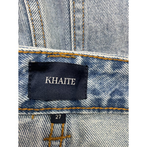Khaite 'Albi' Blue Cotton Straight Denim Jean Size 27
