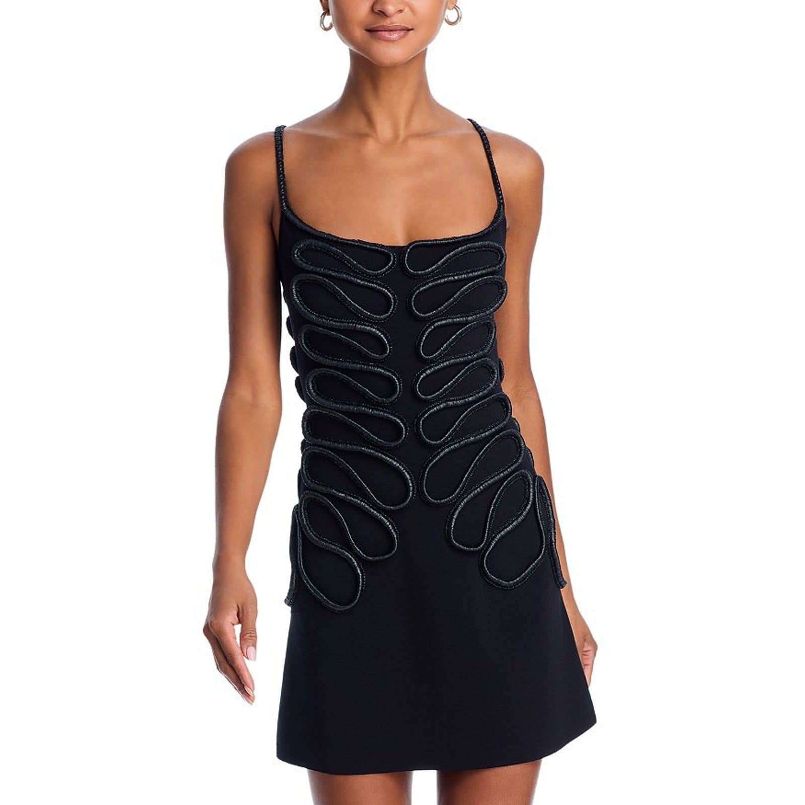 Cult Gaia 'Aimee' Black Viscose Knit Dress Size M