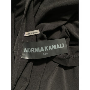 Norma Kamali 'Sweetheart' Black Side Drape Dress Size S