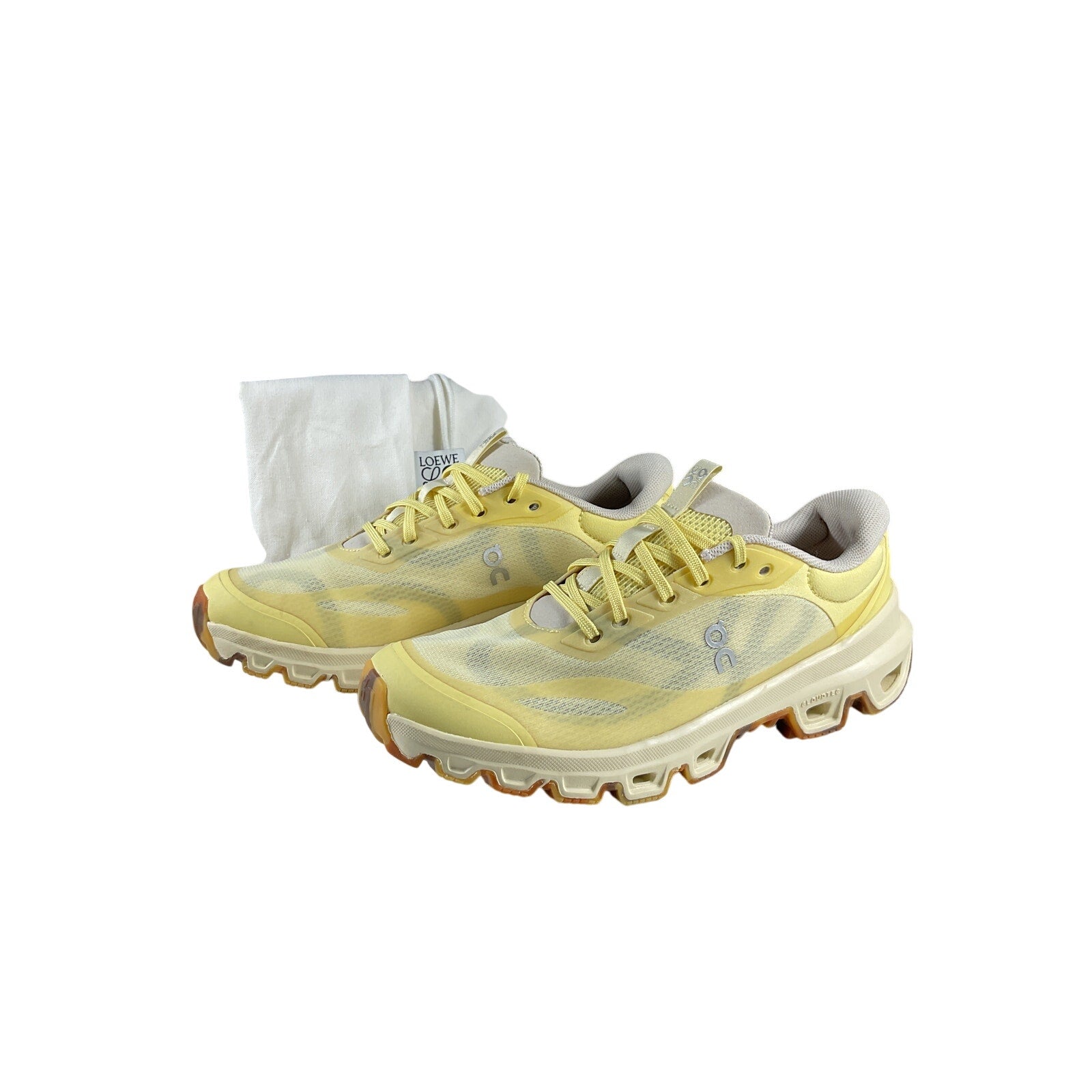 Loewe + 'On Cloudventure' Yellow Mesh 2.0 Rubber-Trimmed Paneled Recycled-Mesh Sneakers Size 8.5