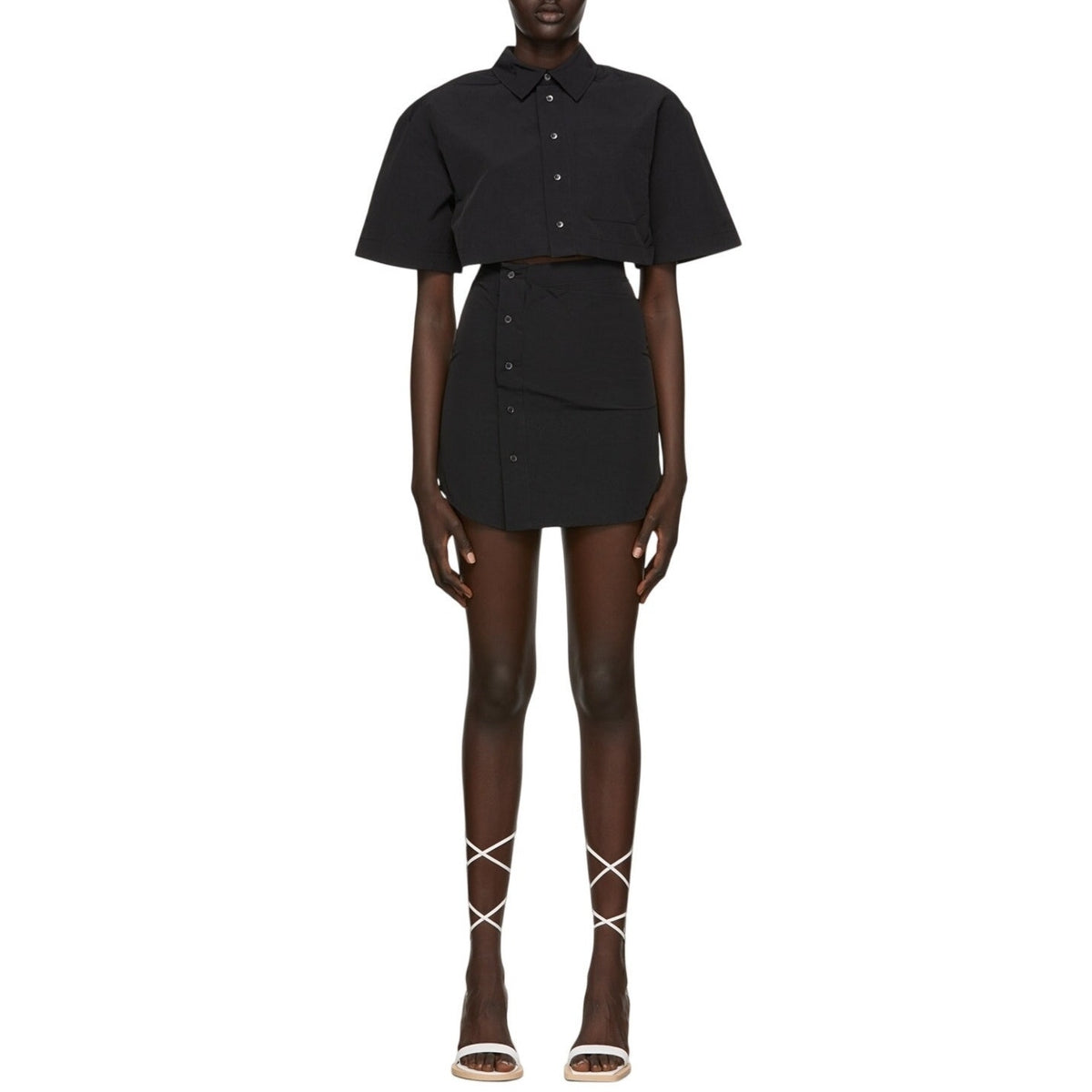 Jacquemus Sleek Black La Robe Arles Short Dress Size 42 FR / 10 US