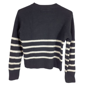 Frame Classic Noir Multi Clean Crewneck Sweater Size S/P