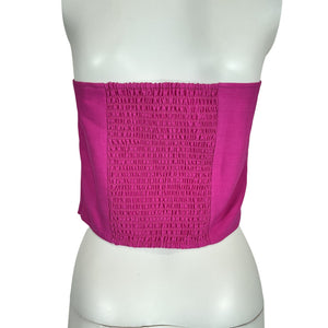 Sézane Strapless Fuchsia Andreine Top Size 42