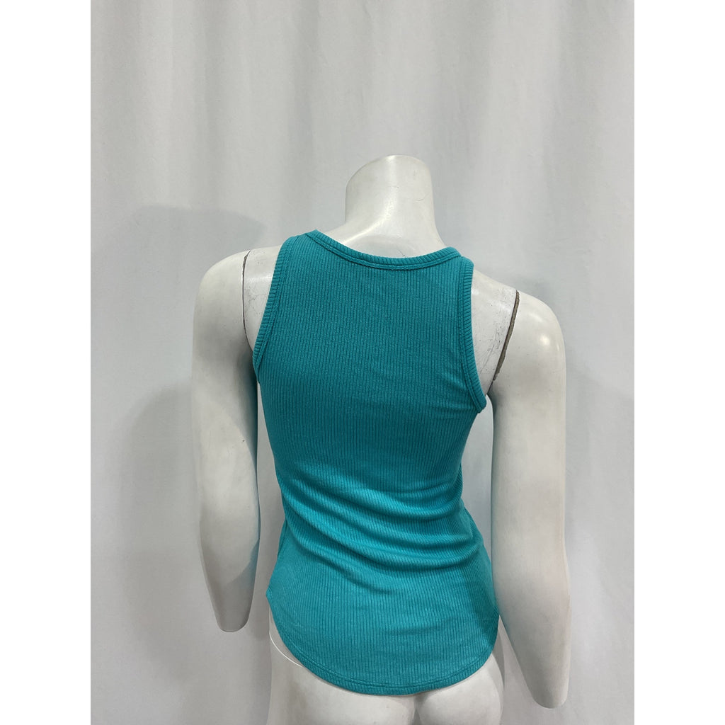 Sablyn 'Jameela' Green Spandex Tank Top Size S