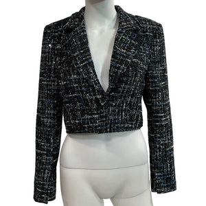 Cami Nyc Cropped Navy Ash Jacket Size M